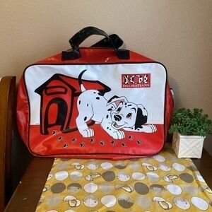 Vintage 90s 101 Dalmatians foldable suitcase
